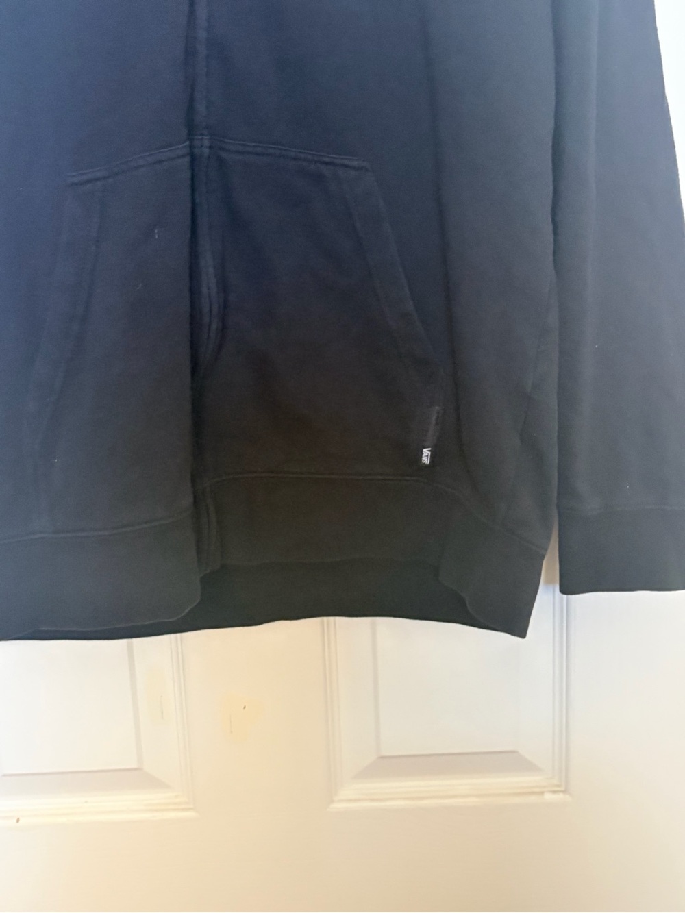 Vans Black Zip-Up Hooded Jacket with Logo Patch - Picture 3 of 6